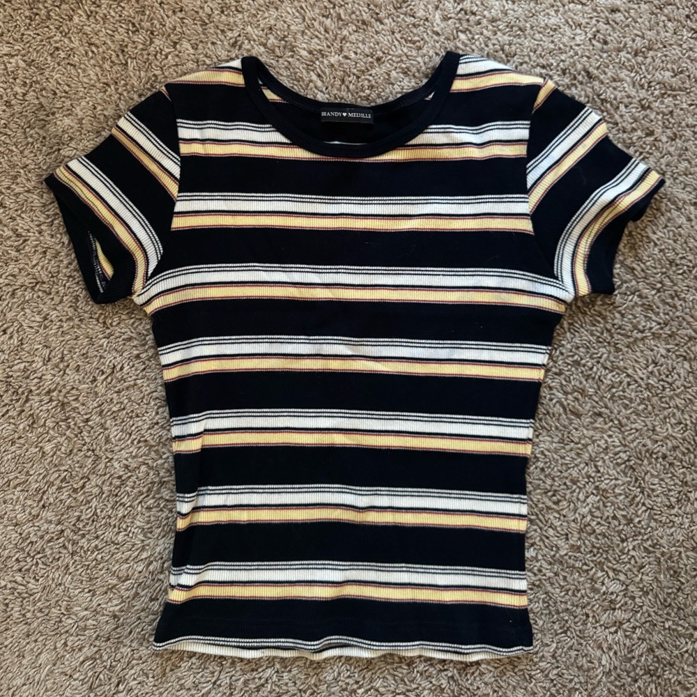 Brandy Melville Striped Crop Top